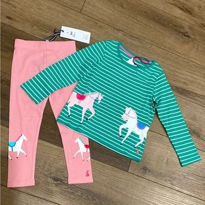 Joules Horse Girls Size 4 Matching Set - NWT
